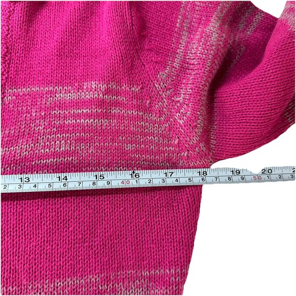 VTG Ocean Pacific OP Stripe L/Sleeve Pink Gray Hoodie Sz L(Girl) Y2K Beach Vibes - Picture 7 of 9